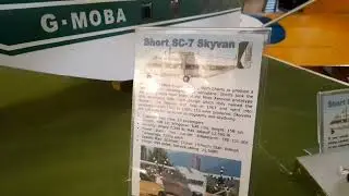 A Review of a Model of a Short SC-7 Skyvan Cargo Plane at Museum of Berkshire Aviation in Woodley 