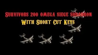 War Commander - Survivors (200) Omega Siege Squadron Base/Parts With Keyboard Commands.