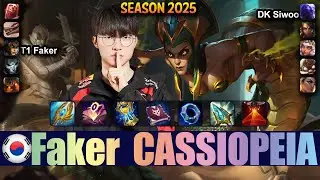 T1 Faker CASSIOPEIA vs ORIANNA Mid - Patch 25.18 KR Ranked | lolrec
