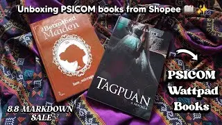 Unboxing markdown Wattpad books 📖 from PSICOM Publishing 8.8 Shopee Sale ✨