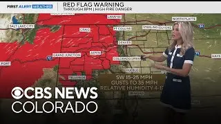 Fire danger extremely high for western Colorado, brutal heat for Denver