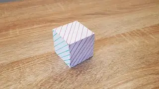 Easy origami II How to Make a Paper Cube II How to Make a Square Prism out of one piece of Paper