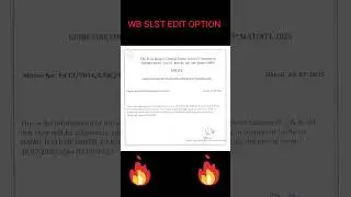 WB SLST EDIT OPTION #slsteditoption #wb #2ndslst #slst2025 #ytshorts #shortsfeed  #tending