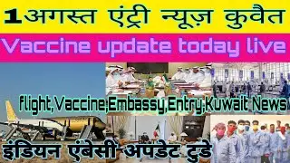 Kuwait 1 August Entry News today live,India embassy vaccine news,kuwait latest news today,dis News