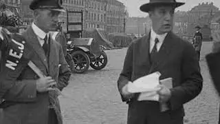 1922-08-28(1922)  Silverbr&ouml;llop p&aring; Fridhem i &Ouml;sterg&ouml;tland. F&ouml;rbudsomr&ouml;stningen. Ridande h&auml;roldrar g&ouml;