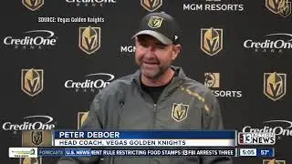Golden Knights new coach Peter DeBoer