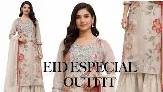 eid especial outfit 💫 garara dress tutorial ✨️ with lace and patches designs ♥️