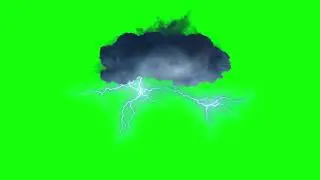 зеленый экран гром и молния хромакей футаж - green screen Thunder lightning FOOTAGE Chroma key