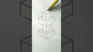 Easy 3D WOW #shorts #drawing #art #fyp