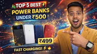 Top 5 Best Power Banks Under ₹500 ⚡ Best  Budget Powerbank 2025 | 10000mAh Cheap Power Bank 🔋