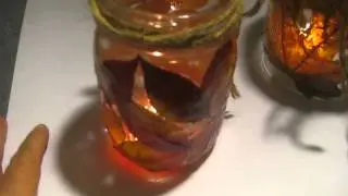 FALL LEAF CANDLE HOLDER