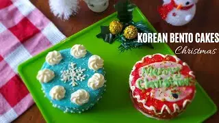 Korean Popular Bento Cakes in Christmas Theme | Lunch Box Cake | Xmas Baking | GLaM SiStERs&hearts;️