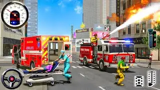 Real Fire Truck Driving Simulator 2026 - New Fire Fighting Fireman's Daily Job - Android GamePlay
