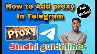 How to add proxy in Telegram | How to earn | online Income Sindhi guidelines ⭐