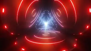 Ultra High Definition Abstract Glowing Neon Strobe Led Lights Tunnel Screensaver Background Video 4k