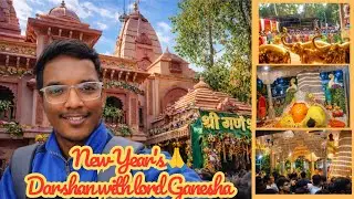 New Year Darshan 🙏 at Ganesh Takdi Mandir | First Vlog of 2025
