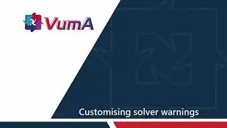 VUMA-network: Solving tutorial