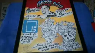 Pintura en honor a Alexis D&iacute;az, pintor boricua, artista boricua famoso como muralista.