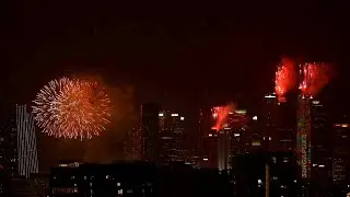 NDP 2025 Fireworks at Marina Bay (filmed from Toa Payoh)