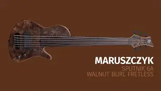 Maruszczyk Instruments Sputnik 6a Walnut Burl Fretless