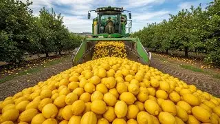 How American Farmers Harvest 1.3 Billion Pounds of Lemons by Machine | Farming Documentary