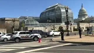 Capitol security on guard after woman drove into police vehicle