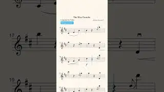 🎻The Blue Danube by Johann Strauss II - Violin sheet music #classicalmusic #violin #sheetmusic