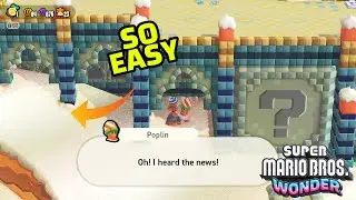 How to open the question mark door in the Sunbaked Desert World 4 in Super Mario Bros Wonder (2023)