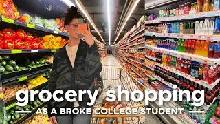 WHAT A BROKE COLLEGE STUDENT BUYS FOR GROCERIES + MEAL PREP | vancouver, bc