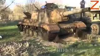Yıllar sonra tekrar &ccedil;alıştırılan Tank Avcısı: ISU-152
