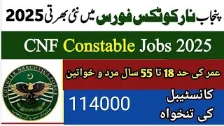 CNF Punjab new selection 2025 | Punjab new jobs | jobs update