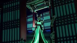 Cyberpunk Neon Cat | Korean Traditional Style | AI 5s