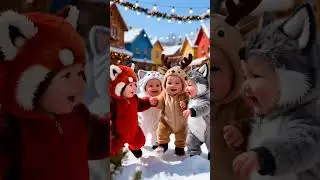 Jingle Bells 🎄 Toddler Dance | Cute Baby Christmas Song #Shorts