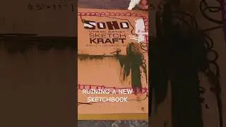 #sketchbook Ruin a sketchbook with me! #videopreview