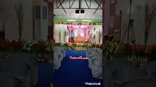 #reception backdrop #decoration ideas decoration make video #nkl vasantham #shortsvideo