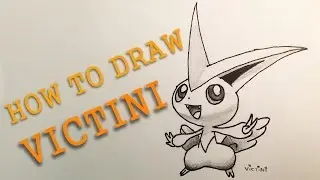 How to draw Pokemon VICTINI *slow* tutorial