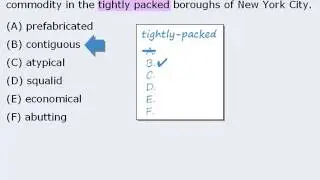 6. GRE  Practice Question: New York Living Space