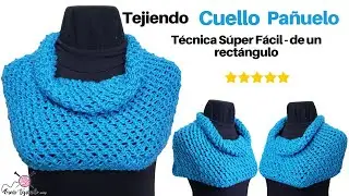 ✅ Cuello Tipo Pañuelo a Dos Agujas Elegante y Tradicional 【Tejidos a 2 Agujas Prácticos y Fáciles】