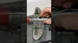 A month of work in a minute. Miniart P-47 Scale Aircraft Model #plasticmodel #miniature #scalemodel