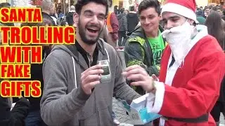 Santa TROLLING With FAKE Gifts 2| Christmas Prank