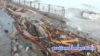 Crollo Lungomare a Siderno RC