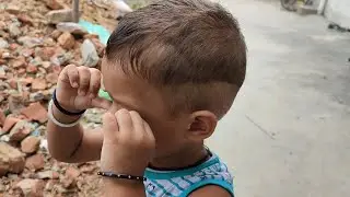 Babu ka Army Cutting | Cute Baby | Funny Baby Video | Funny Compilation - Babu &  Me