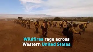 Wildfires burn across Western United States