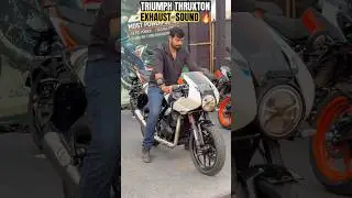 Triumph THRUXTON 400 | Exhaust sound |#triumph #triumphthruxtonr #2025