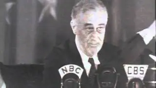 Franklin D. Roosevelt and his dog Fala