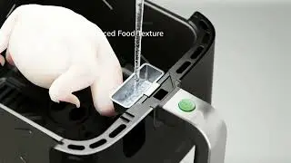 Air Fryer 5L, Electric Hot Fryer Oven Oilless Cooker with Touch Control & Nonstick Basket & Visible