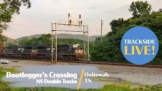 Looking for ex BNSF GP50, NS train action & fiery sunsets all live during a heat advisory. #railfans