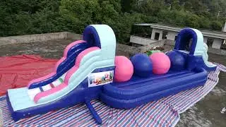 inflatable wipeout game