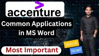 Accenture Common Applications in MS Word