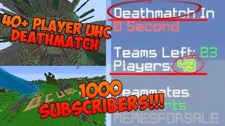 HUGE 40+ PLAYER UHC DEATHMATCH - OCUOS 1000 SUB SPECIAL! - Hypixel UHC Champions